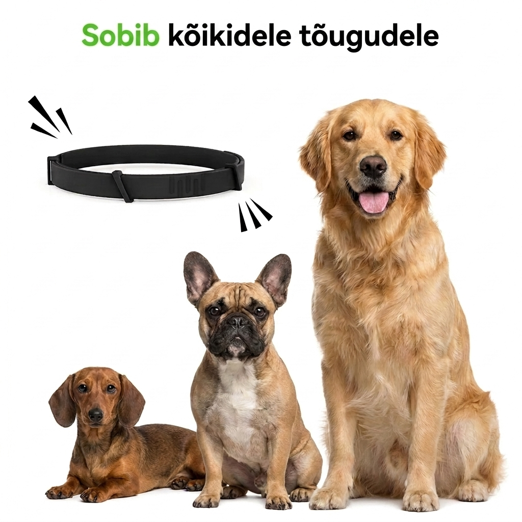 WooFit - Kirbu- ja puugikaitse kaelarihm koertele