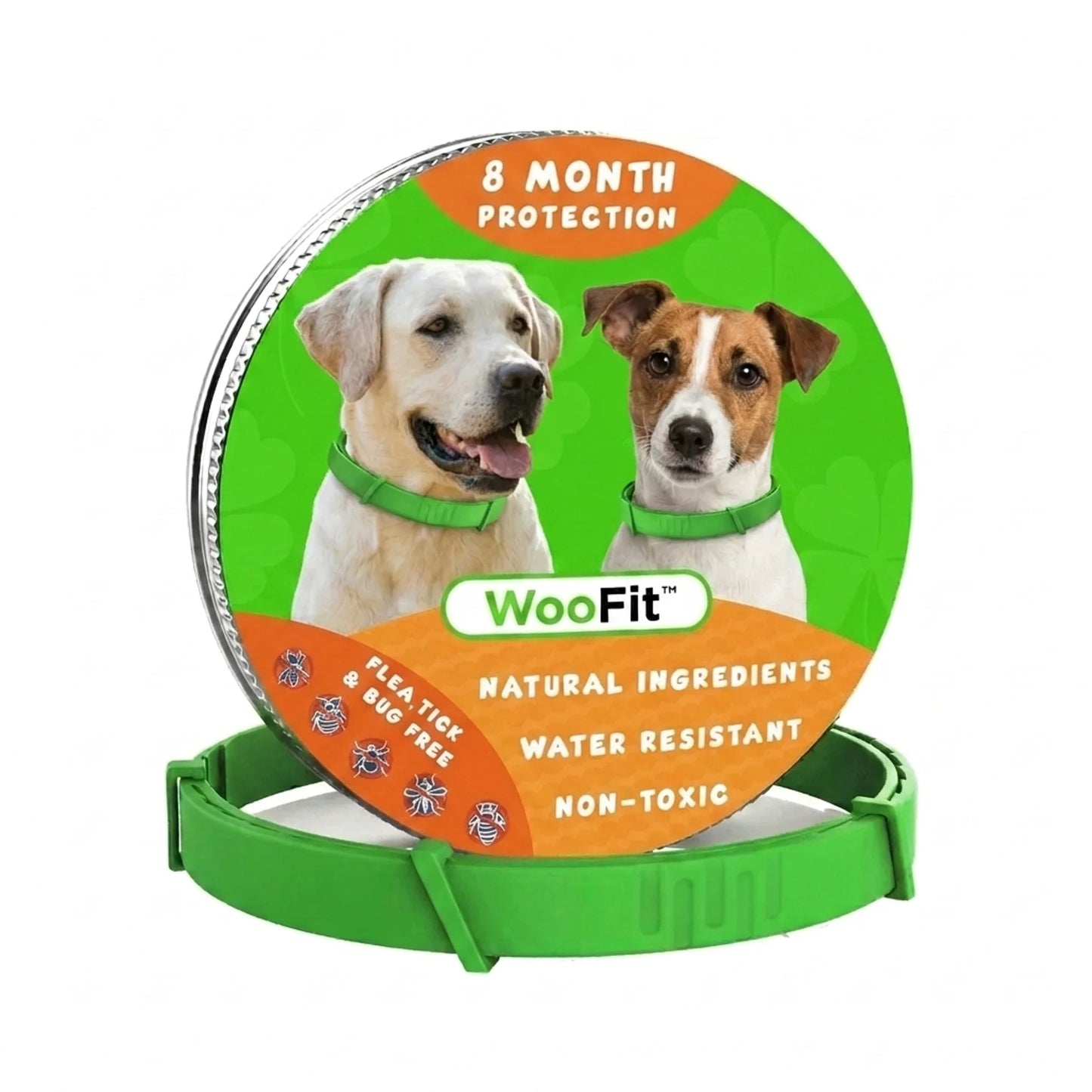 WooFit - Kirbu- ja puugikaitse kaelarihm koertele